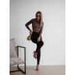 Legginsy modelujące / BRYCZES PRĄŻEK BLACK / Double Push / Wysoki stan /  XS - S - M - L - XL